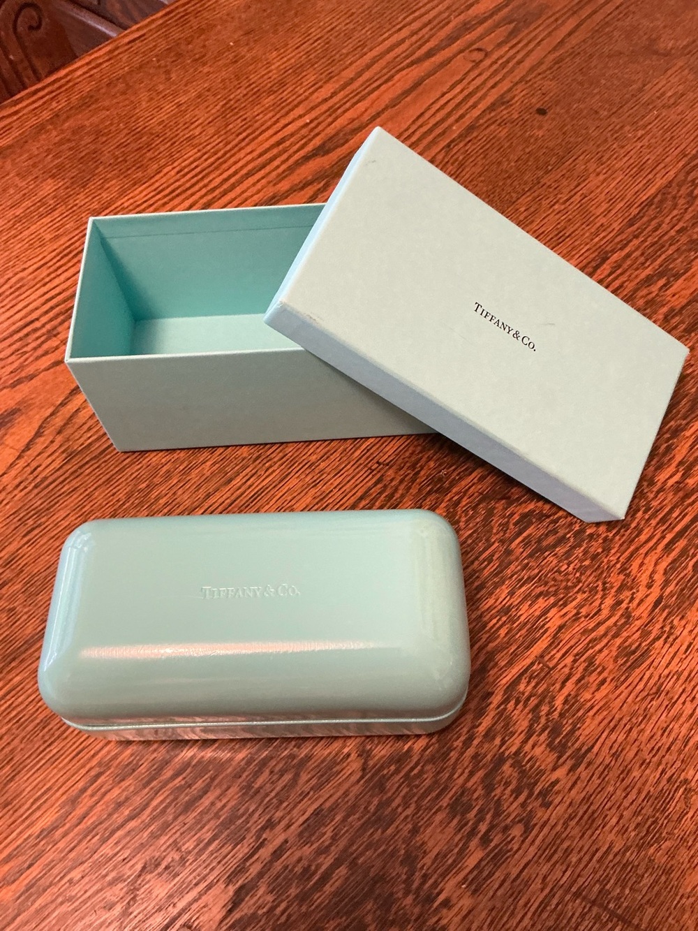 Tiffany & Co. Robin's Egg Blue Eyewear Case with Matching Box